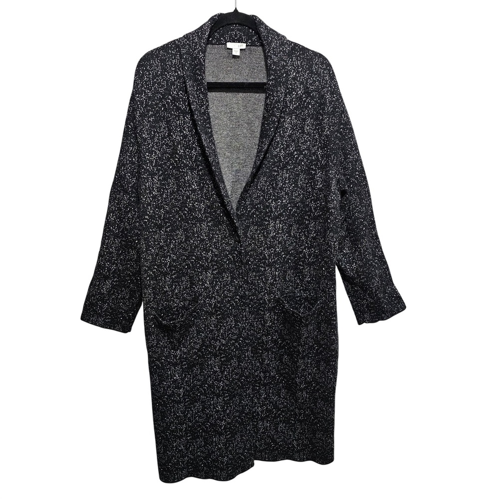 J. Jill Luxurious & Stylish Hudson Jacquard Topper Jacket Cardigan Duster Sz XL - Picture 2 of 9